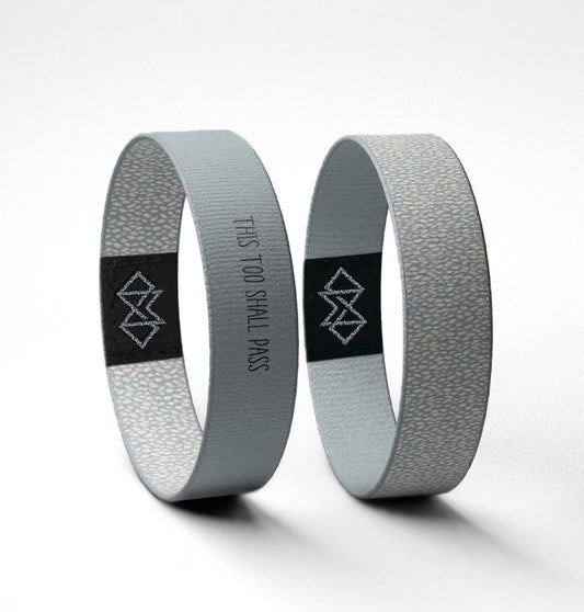 This Too Shall Pass Wristband  Reversible Minimalist Encouragement Bracelet | Comfort Gift for Grief, Anxiety & Mental Health Support