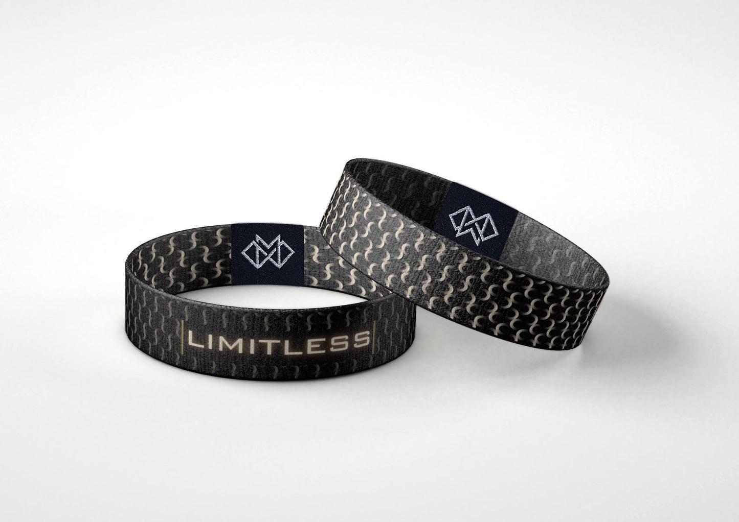 LIMITLESS Wristband  Reversible Motivational Bracelet for Men & Women | Bold Black Affirmation Gift for Confidence and Mental Strength