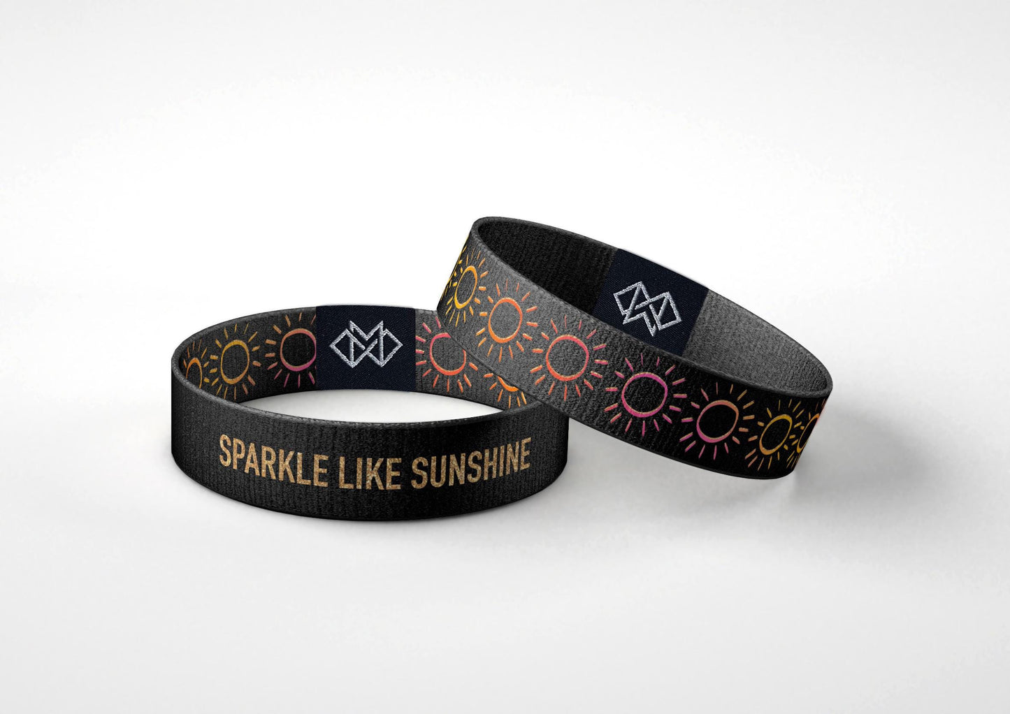 Sparkle Like Sunshine Bracelet  Reversible Motivational Wristband | Positivity Gift for Women or Teens | Colorful Sun Design