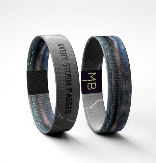 Every Storm Passes Wristband  Reversible Motivational Bracelet | Mental Health Support Gift | Emotional Strength Reminder