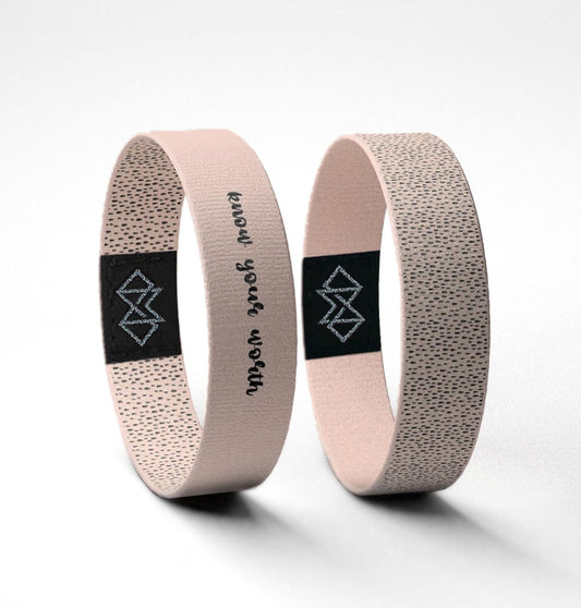 Know Your Worth Wristband  Reversible Minimalist Affirmation Bracelet | Motivational Gift for Women, Teens & Mental Health Awareness